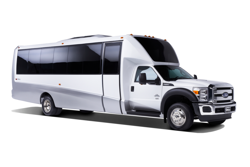 Athens Georgia Car Limousine Service F-550 Luxury Shuttle Mini Bus White TRANSPARENT - aspen limousine service