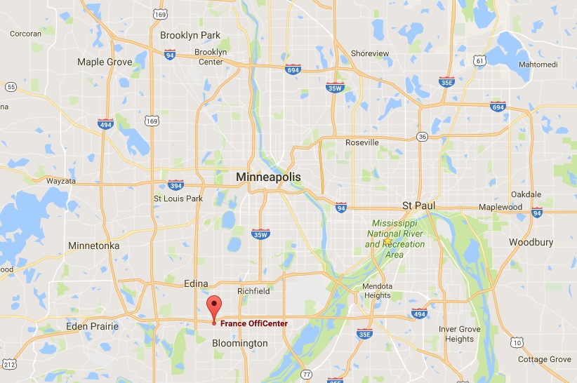 Google Map Image of Aspen Limo Bloomington MN Reservations Office Location