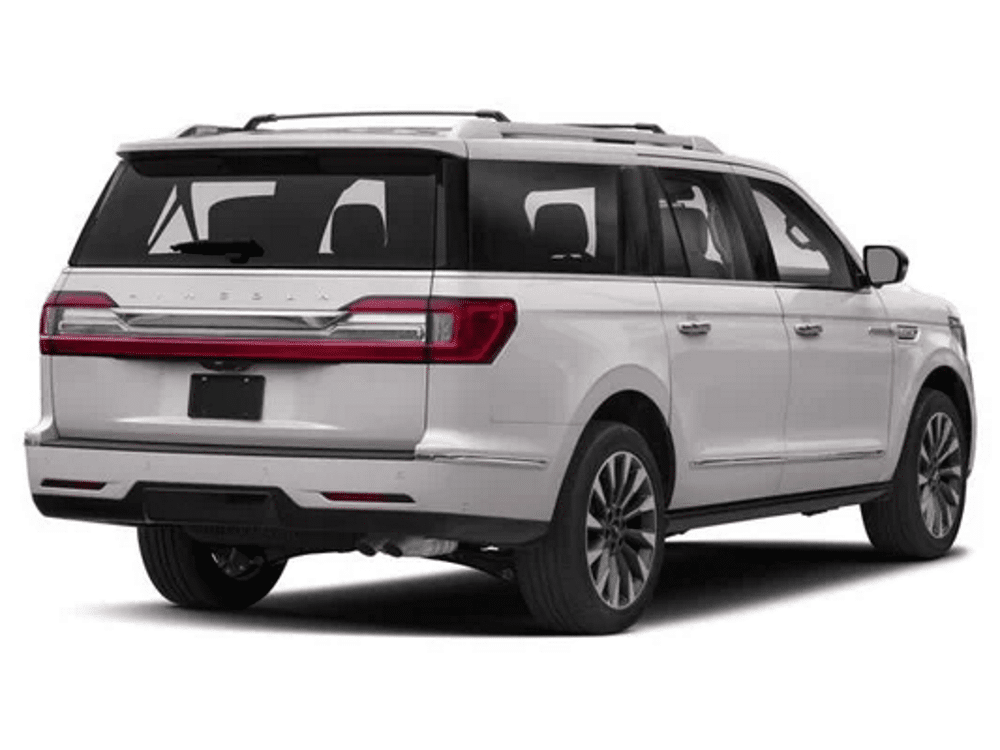 2019 Lincoln Navigator SUV White Exterior Back-Side Sideview