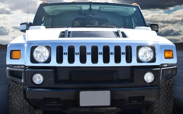 H2 Hummer Stretch Limo Services Minneapolis MN / St Paul Minnesota White Front Grill