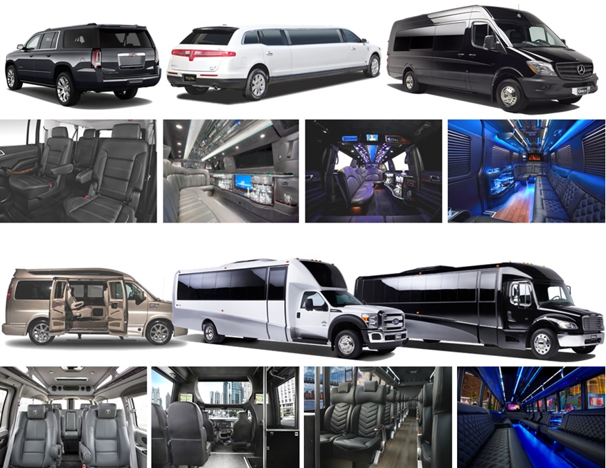 Chauffeured Group Transportation Vehicle Options SUVs, Passenger Vans, Shuttle Buses, Party Bus Limos in Minneapolis MN Photos