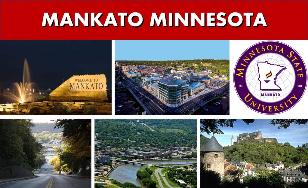 Mankato to Minneapolis and Minneapolis to Mankato Photo Montage - Private Car Services - SUV Van Shuttle Bus Transportation