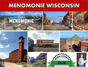 Menomonie WI Wisconsin - Photo Montage - Website Page Photo Banner - Transportation Services Between Minneapolis MN and Menomonie WI