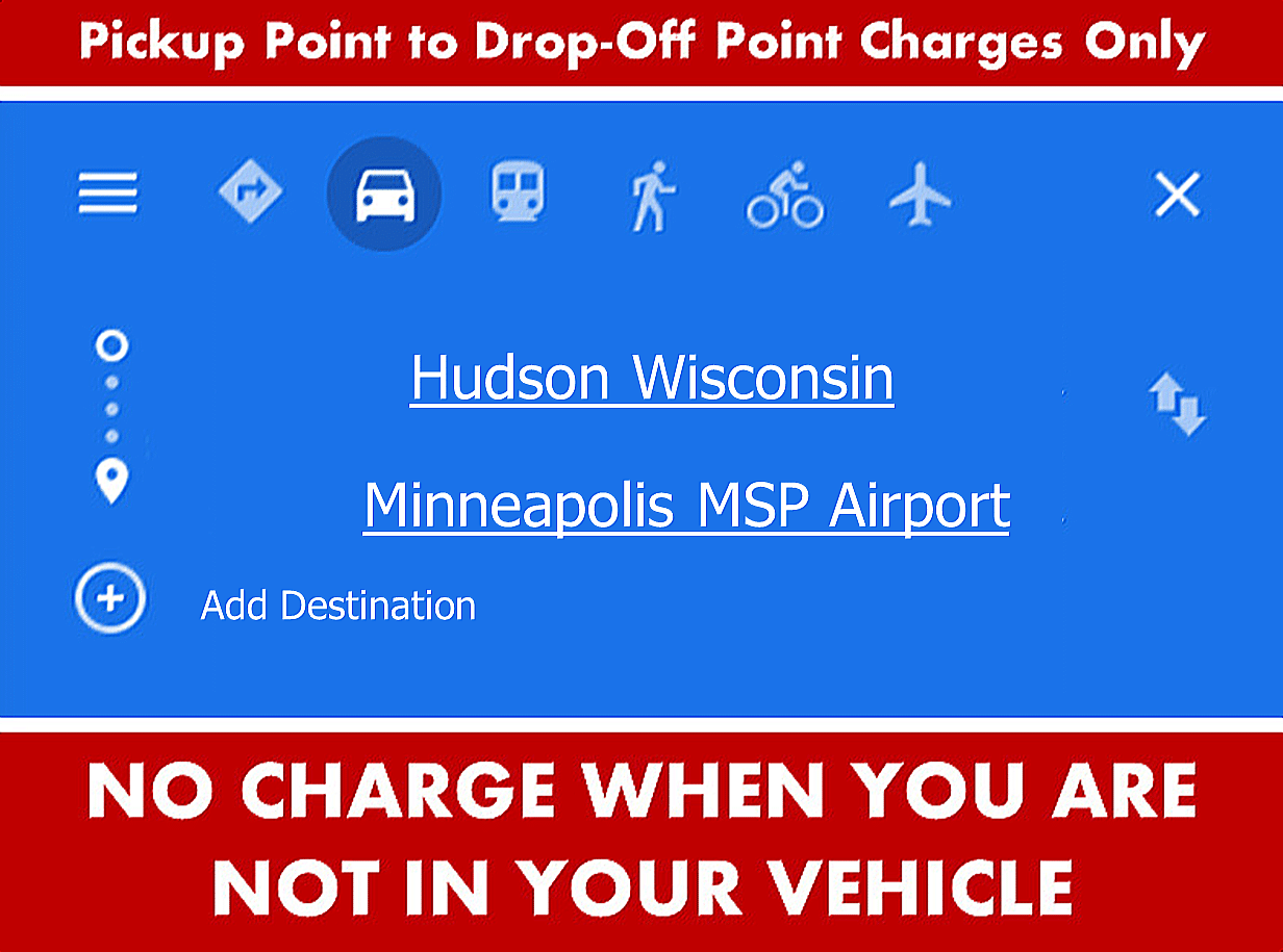 Hudson WI to MSP Minneapolis Airport Transportation