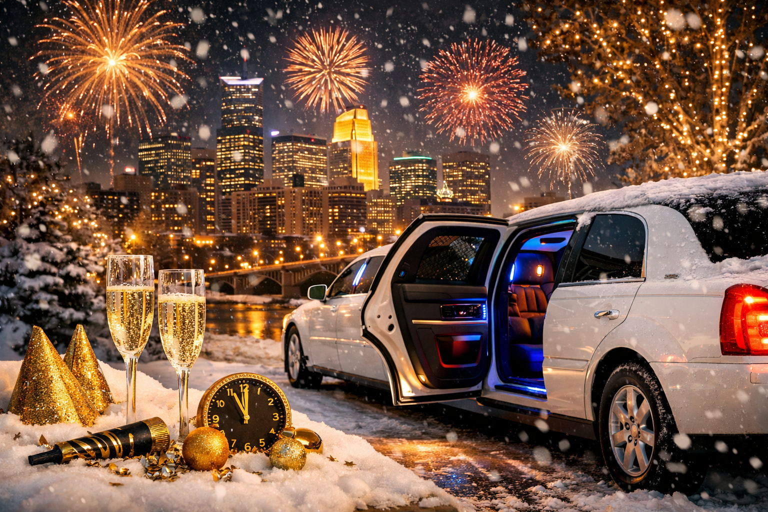 New Year’s Eve Transportation in Minnesota Why Limos Sell Out Every December
